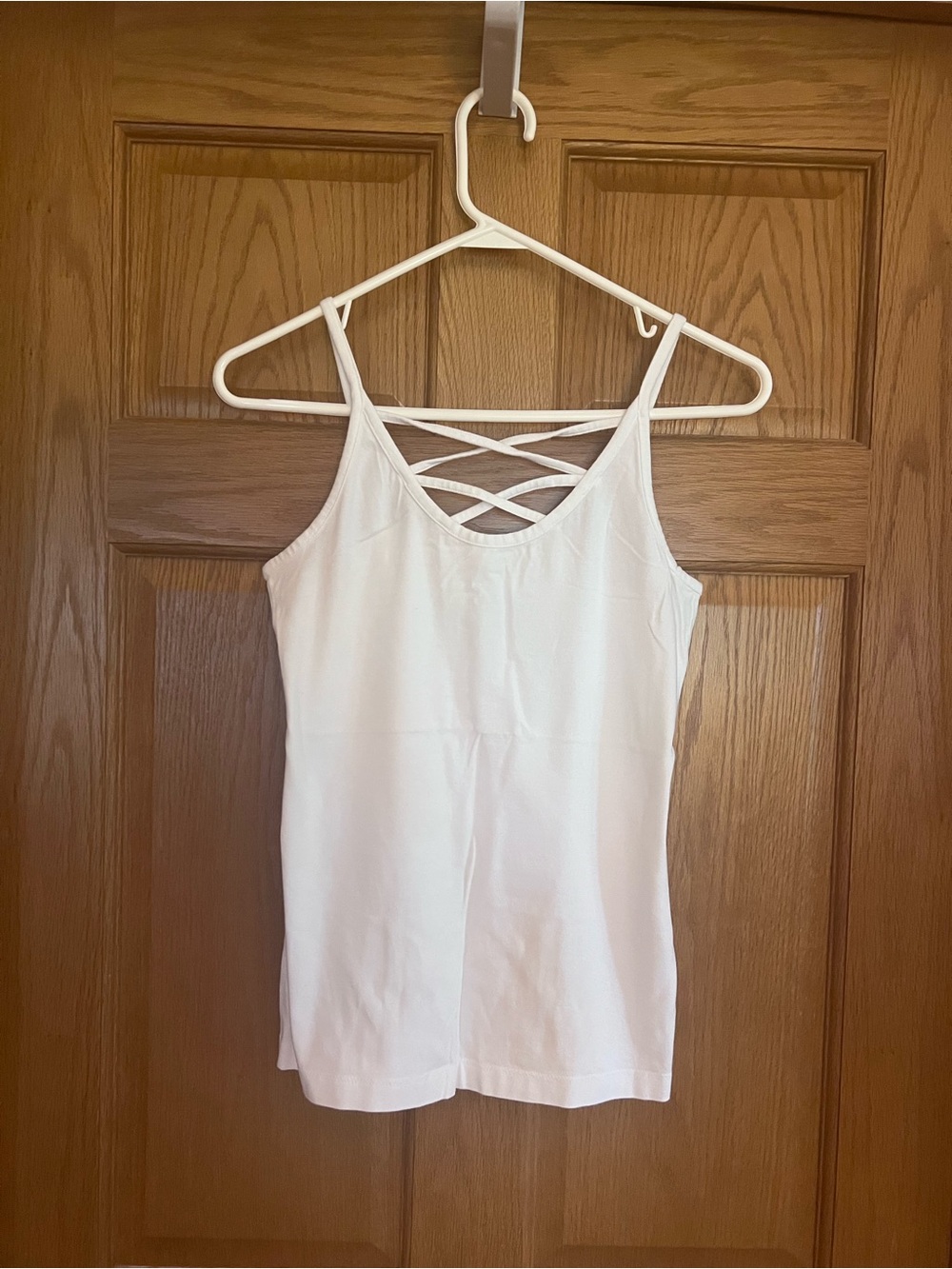 Maurices White Crisscross Cami Tank